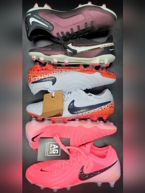 Nike Tiempo & Phantom Elite Cleats Bundle Lot Of 3 Sz 6 Men New